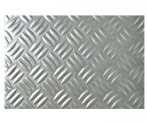 Aluminiumplatte mit Riffelblechstruktur