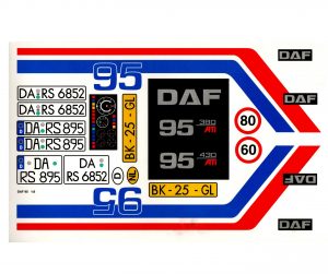 Aufkleberset für DAF 95