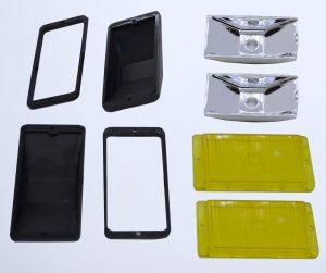 Nebelscheinwerfer oder Fernlicht mit gelben Gläsern