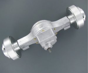 Hinterachse mit Außengetriebe