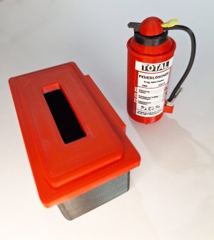 Feuerlöscher mit Aufbewahrungsbox