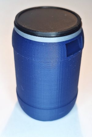 Kunststoffdeckelfass, 60 Ltr, blau
